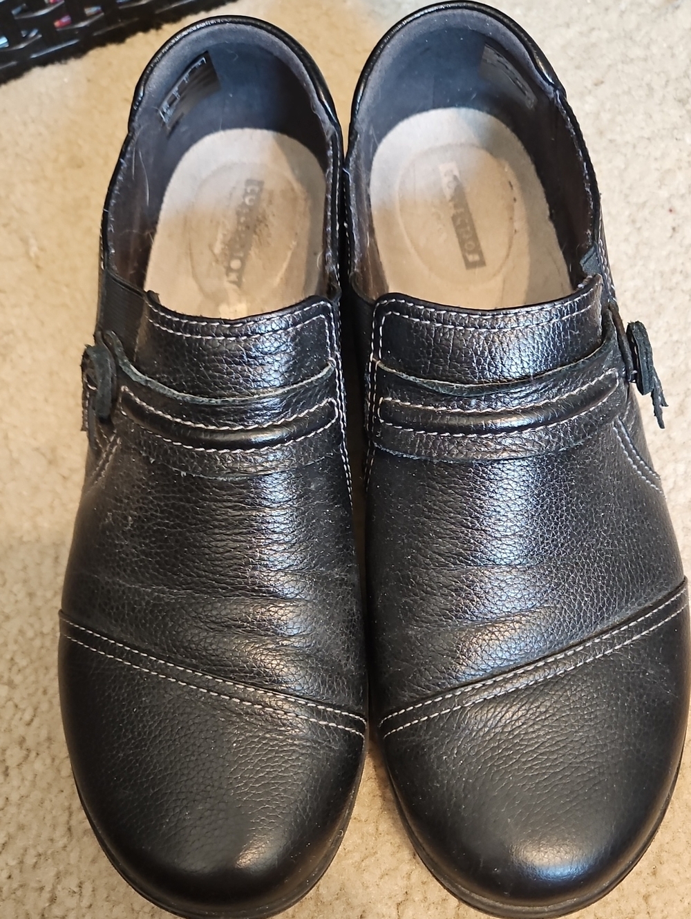 Black Women's Clark Slip-On  Shoes